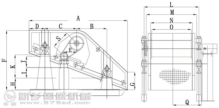 单轴振动筛结构 单轴振动筛结构图